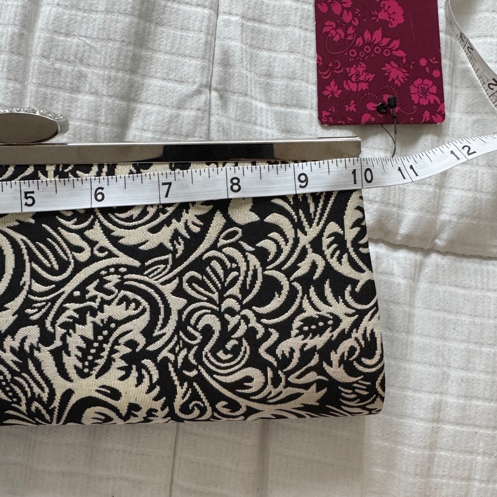 Lulu Townsend black and gold clutch purse - Picture 4 of 6